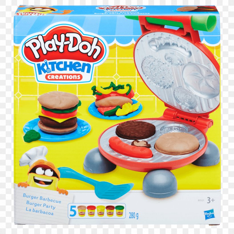 Play-Doh Hamburger Barbecue Dough Cooking, PNG, 1000x1000px, Playdoh, Amazoncom, Barbecue, Clay Modeling Dough, Cooking Download Free