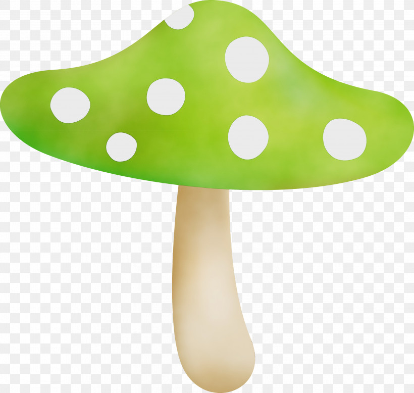 Polka Dot, PNG, 2999x2848px, Mushroom, Green, Paint, Polka Dot, Watercolor Download Free