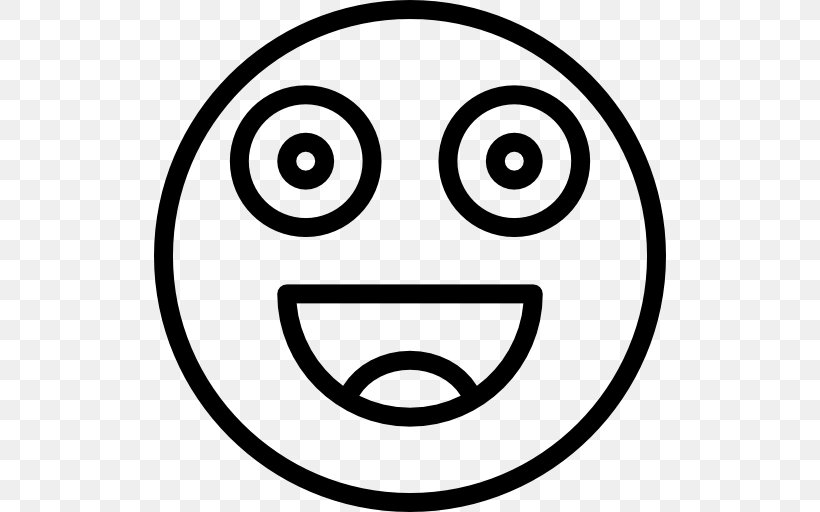Smiley Emoticon Laughter, PNG, 512x512px, Smiley, Avatar, Black And White, Emoji, Emoticon Download Free