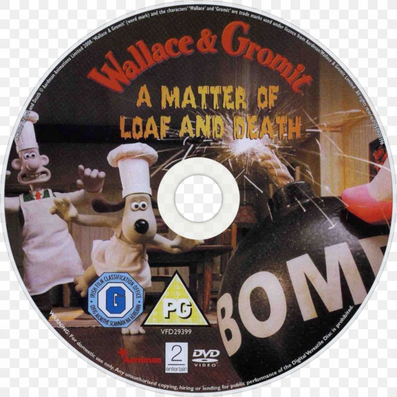 Wallace And Gromit DVD United Kingdom Short Film, PNG, 1000x1000px, 2008, Wallace And Gromit, Close Shave, Compact Disc, Dvd Download Free
