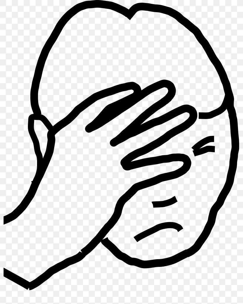 Facepalm July Clip Art, PNG, 795x1024px, Facepalm, Area, Artwork, Black, Black And White Download Free