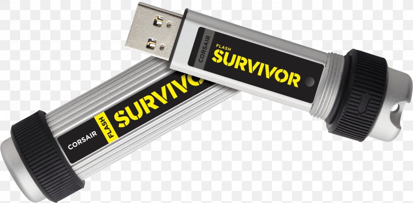 USB Flash Drives Corsair Flash Survivor Stealth USB 3.0 Flash Memory, PNG, 2362x1165px, Usb Flash Drives, Auto Part, Automotive Exterior, Computer Data Storage, Corsair Components Download Free