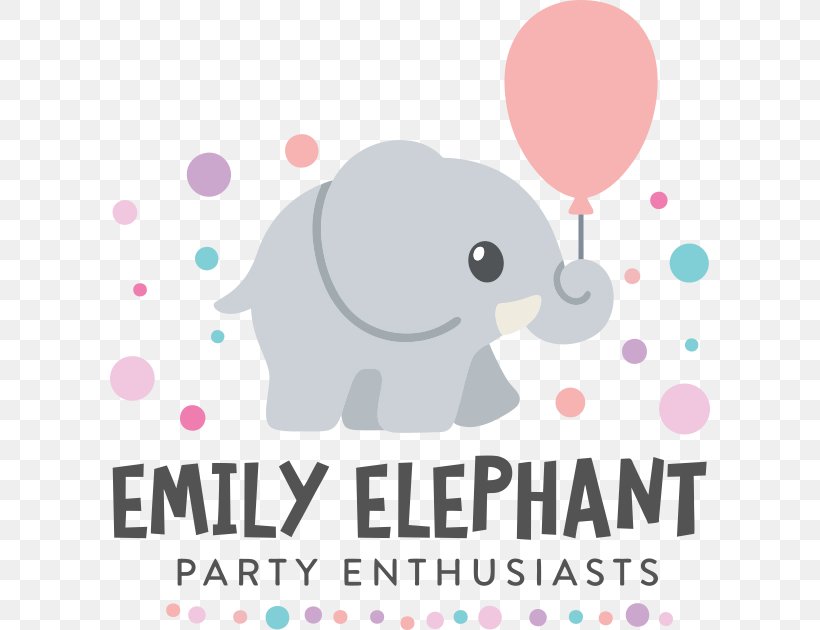 Elephantidae Children's Party Balloon Birthday, PNG, 600x630px, Watercolor, Cartoon, Flower, Frame, Heart Download Free