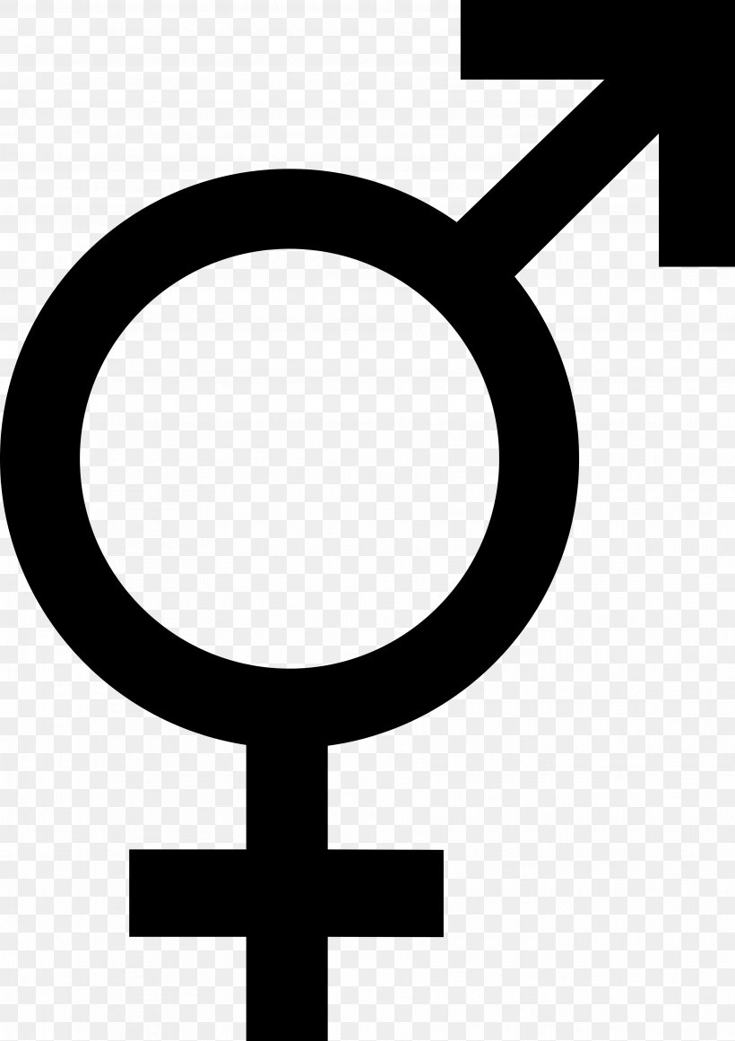 Gender Symbol Transgender Hermaphrodite Intersex, PNG, 3531x5000px, Symbol, Bigender, Black And White, Concept, Cross Download Free