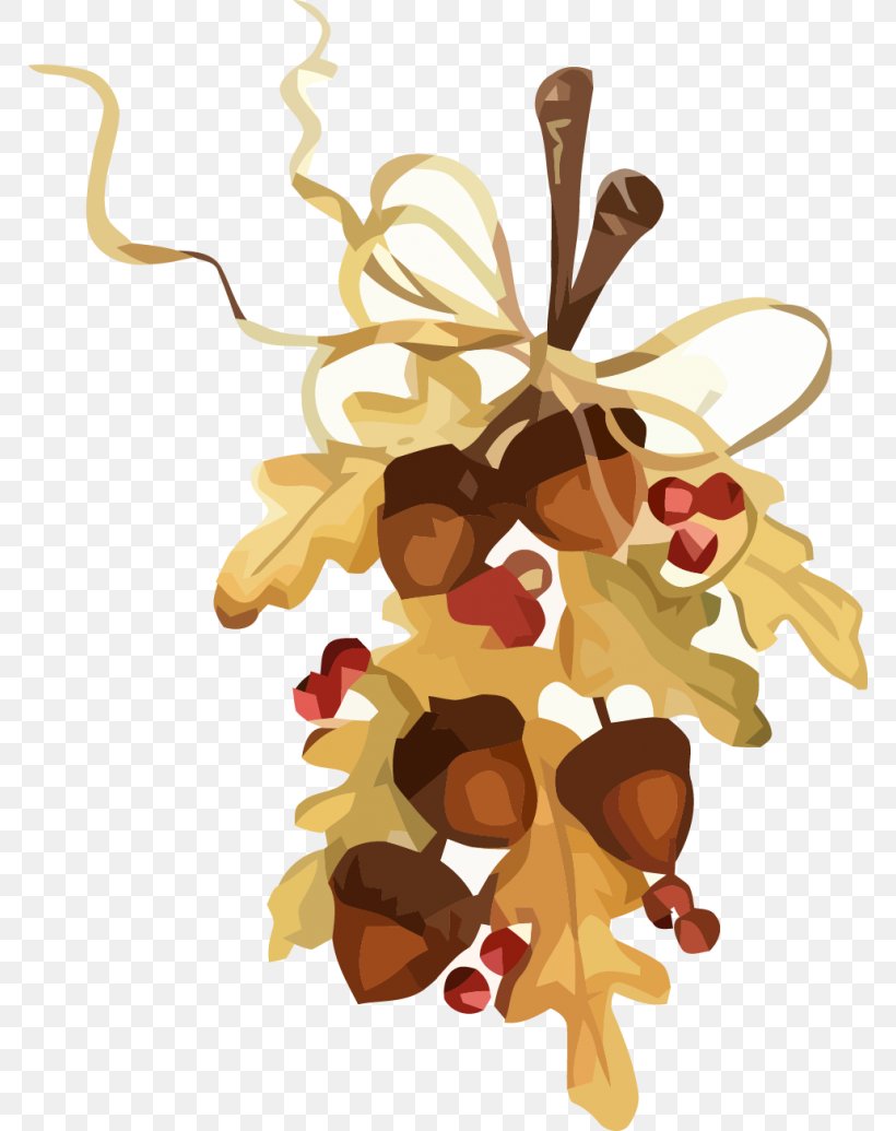 Autumn Acorn Oak Clip Art, PNG, 768x1035px, Autumn, Acorn, Autumn Leaf Color, Christmas Decoration, Christmas Ornament Download Free
