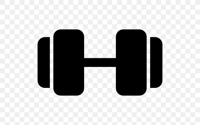Fitness Centre Dumbbell, PNG, 512x512px, Fitness Centre, Black, Dumbbell, Logo, Physical Exercise Download Free