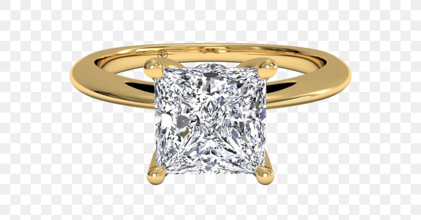 Diamond Engagement Ring Solitaire Princess Cut, PNG, 640x430px, Diamond, Body Jewelry, Carat, Colored Gold, Cubic Zirconia Download Free