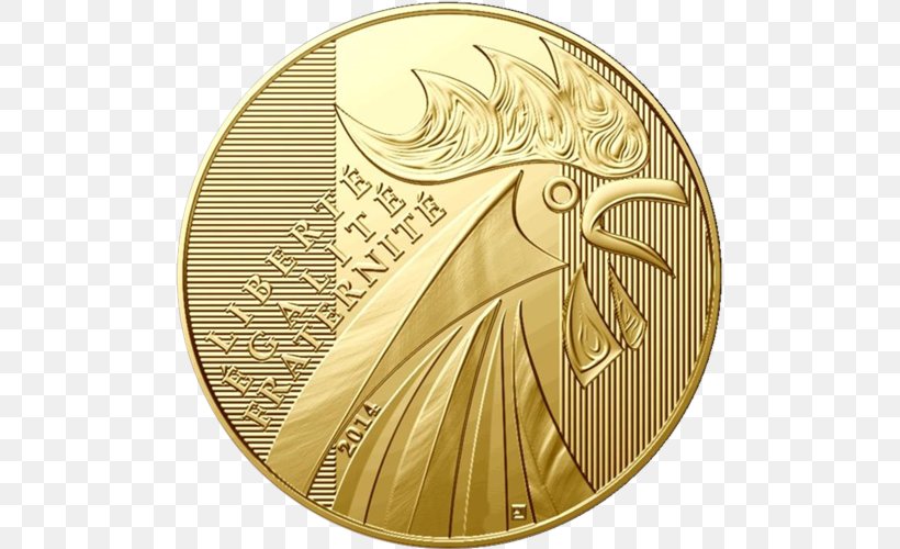 Gold Coin Gold Coin Euro Monnaie De Paris, PNG, 500x500px, 10 Euro Note, 100 Euro Note, 500 Euro Note, Coin, Brass Download Free