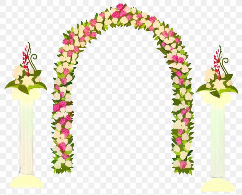 Pink Flower Cartoon, PNG, 2996x2421px, Floral Design, Arch, Cut Flowers, Flower, Lei Download Free