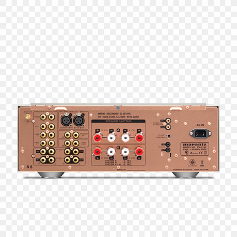 Audio Power Amplifier Marantz High Fidelity Amplificador, PNG, 1200x1200px, Audio Power Amplifier, Amplificador, Amplifier, Audio, Electronic Component Download Free