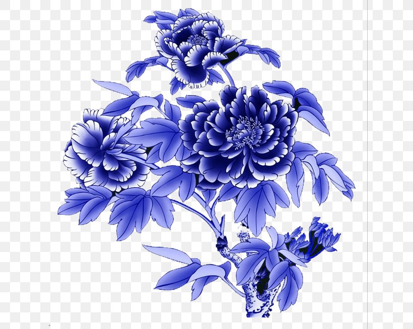Blue And White Pottery Moutan Peony Motif Porcelain, PNG, 640x653px, Blue And White Pottery, Blue, Ceramic, Chinese Painting, Chrysanths Download Free