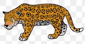 Pink Jaguar Cliparts - Jaguar Jungle Leopard Clip Art PNG