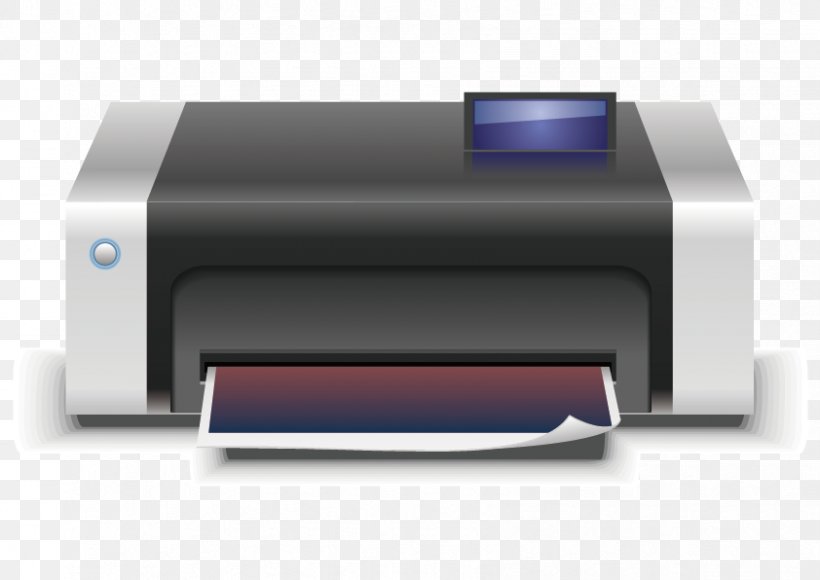 Printer Euclidean Icon, 842x596px, Printer, Cdr, Electronic Device, Printing, Laser Printing Free