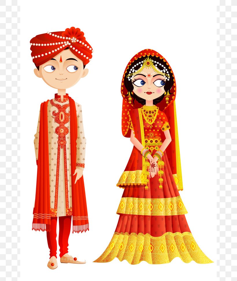 Wedding Invitation Bridegroom Hindu Wedding Weddings In India, PNG, 680x973px, Wedding Invitation, Bride, Bride Groom Direct, Bridegroom, Cartoon Download Free