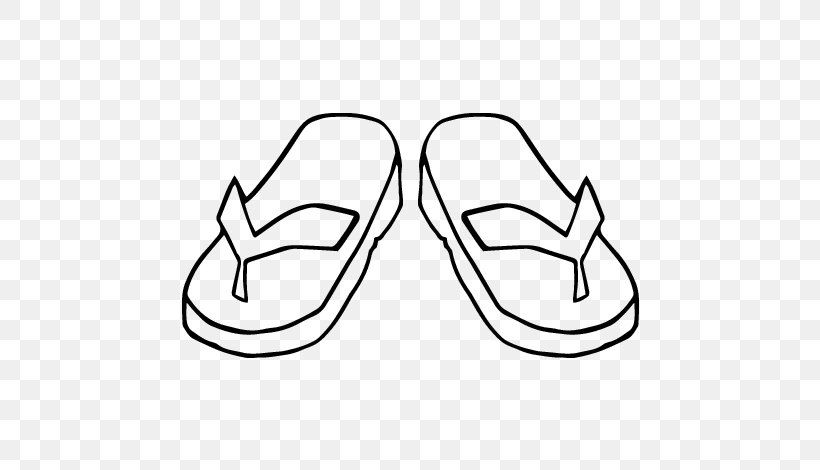 Flip-flops Drawing Coloring Book Black And White, PNG, 600x470px, Flipflops, Area, Black, Black And White, Boot Download Free