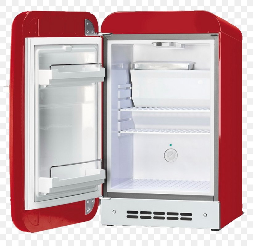 Refrigerator Smeg 50's Style FAB28 Smeg 50's Retro Style FAB5 Minibar, PNG, 800x800px, Watercolor, Cartoon, Flower, Frame, Heart Download Free