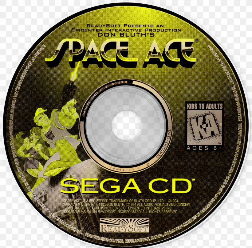 Space Ace Sega CD Super Nintendo Entertainment System LaserDisc Compact Disc, PNG, 1444x1420px, Space Ace, Arcade Game, Atari St, Brand, Cdrom Download Free