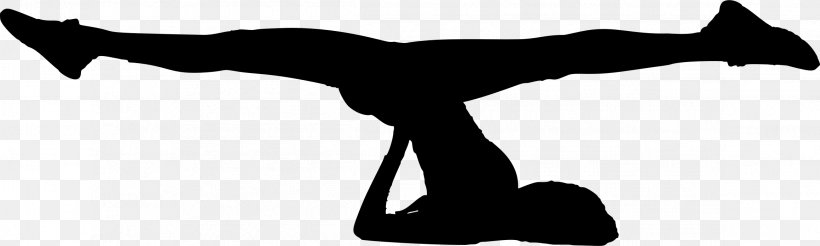 Yoga Silhouette Physical Fitness Clip Art, PNG, 2318x698px, Yoga, Arm, Balance, Black And White, Exercise Download Free