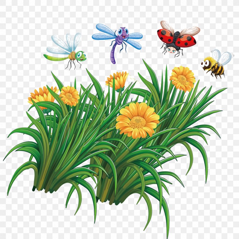 Insect Bee Illustration, PNG, 1200x1200px, Insect, Bee, Cut Flowers, Flora, Floral Design Download Free