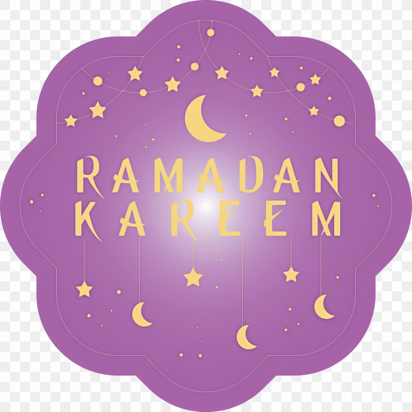 Ramadan Ramadan Kareem, PNG, 3000x3000px, Ramadan, Lavender, Ramadan Kareem, Text, Violet Download Free