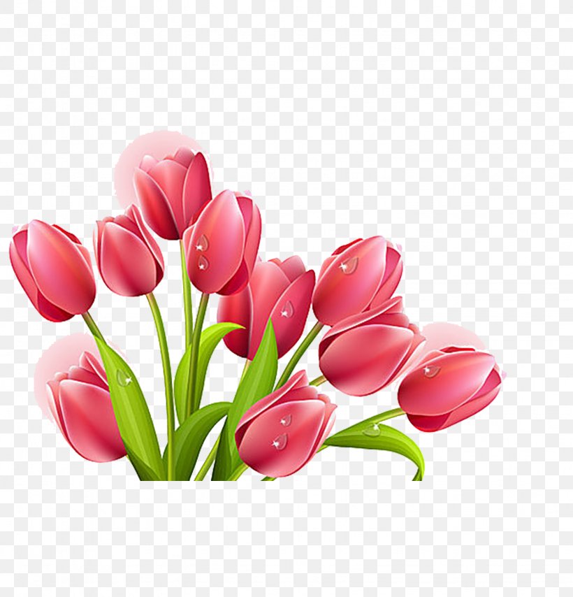 Tulip Flower Bouquet Clip Art, PNG, 1536x1600px, Tulip, Color, Cut Flowers, Drawing, Floral Design Download Free