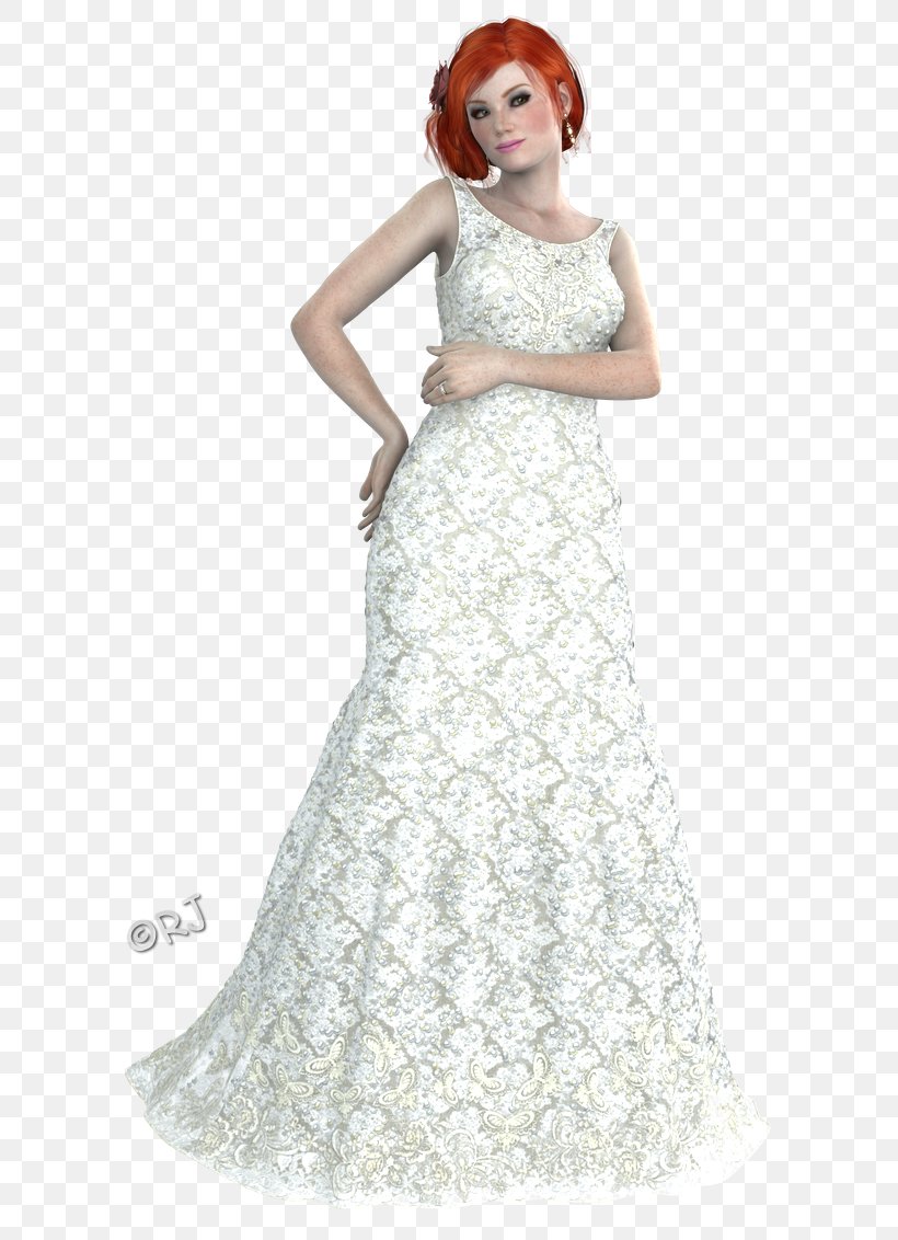Wedding Dress Shoulder Cocktail Dress Party Dress, PNG, 622x1132px, Watercolor, Cartoon, Flower, Frame, Heart Download Free