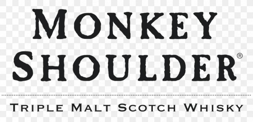 Whiskey Monkey Shoulder Logo Brand Liquor, PNG, 853x412px, Whiskey, Area, Black, Black And White, Black M Download Free