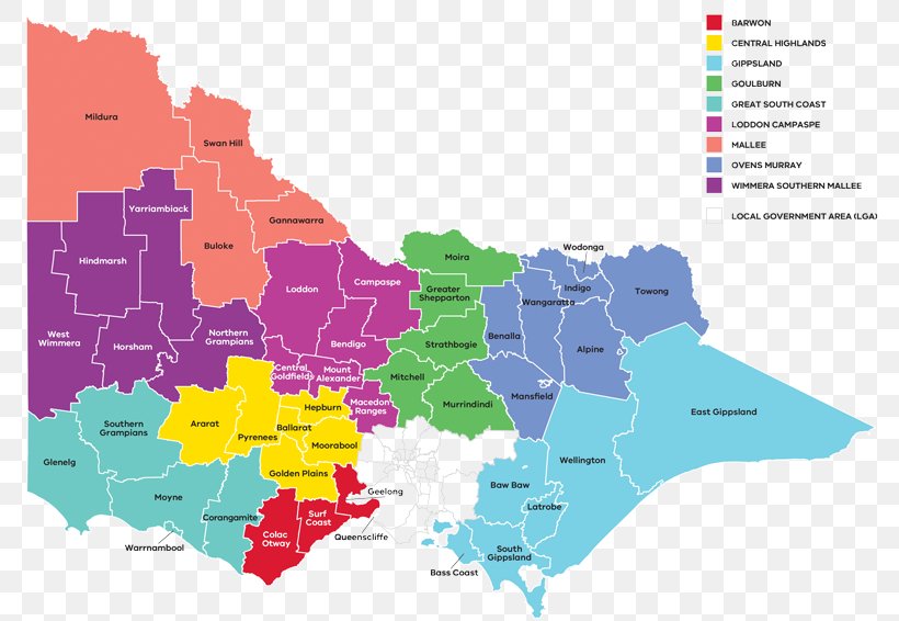 City Of Melbourne Gippsland Bendigo Region Barwon South West, PNG, 800x566px, City Of Melbourne, Area, Australia, Barwon South West, Bendigo Download Free