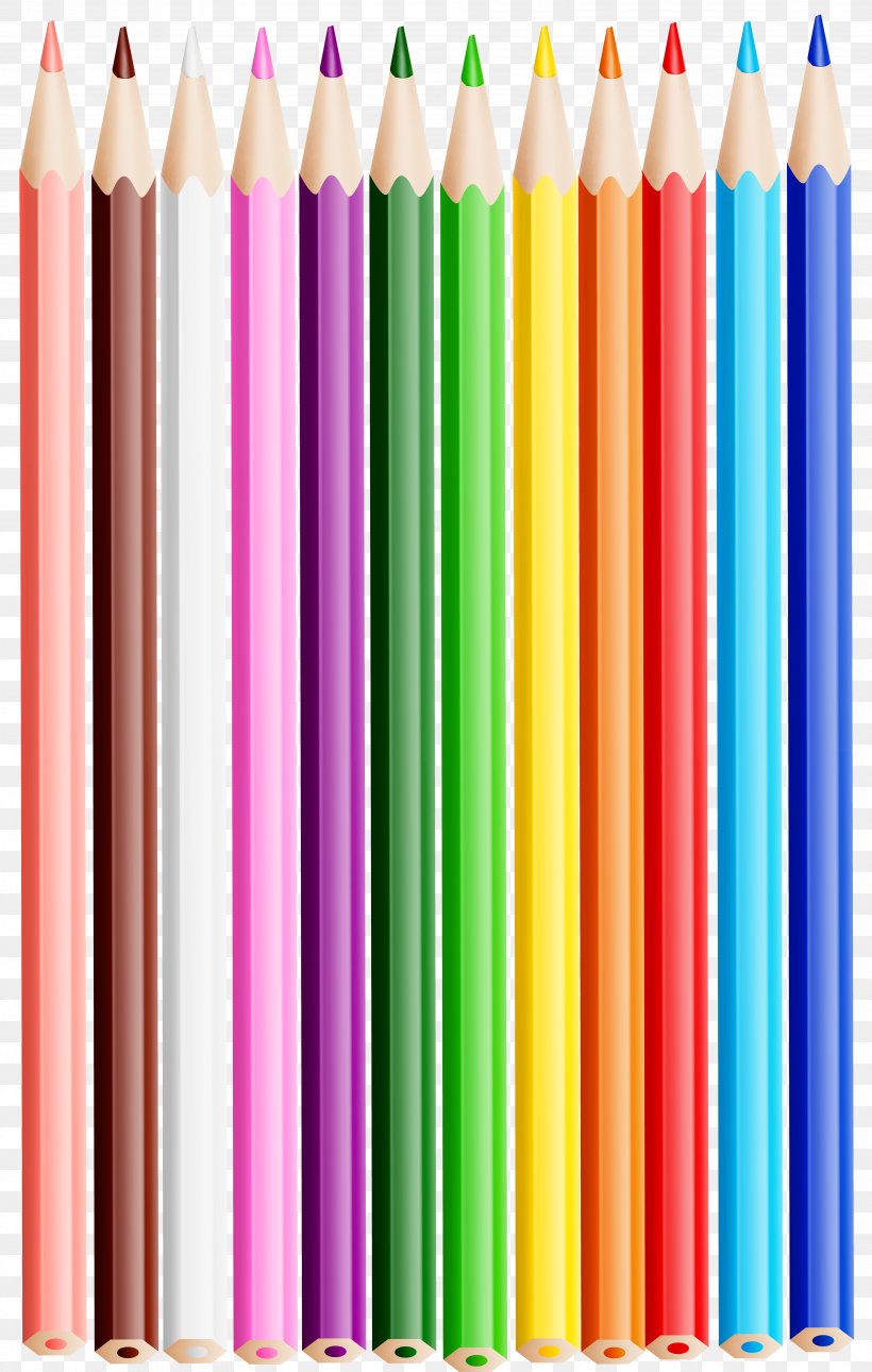 Colored Pencil Clip Art, PNG, 3811x6000px, Pencil, Colored Pencil, Diagram, Office Supplies, Pen Pencil Cases Download Free