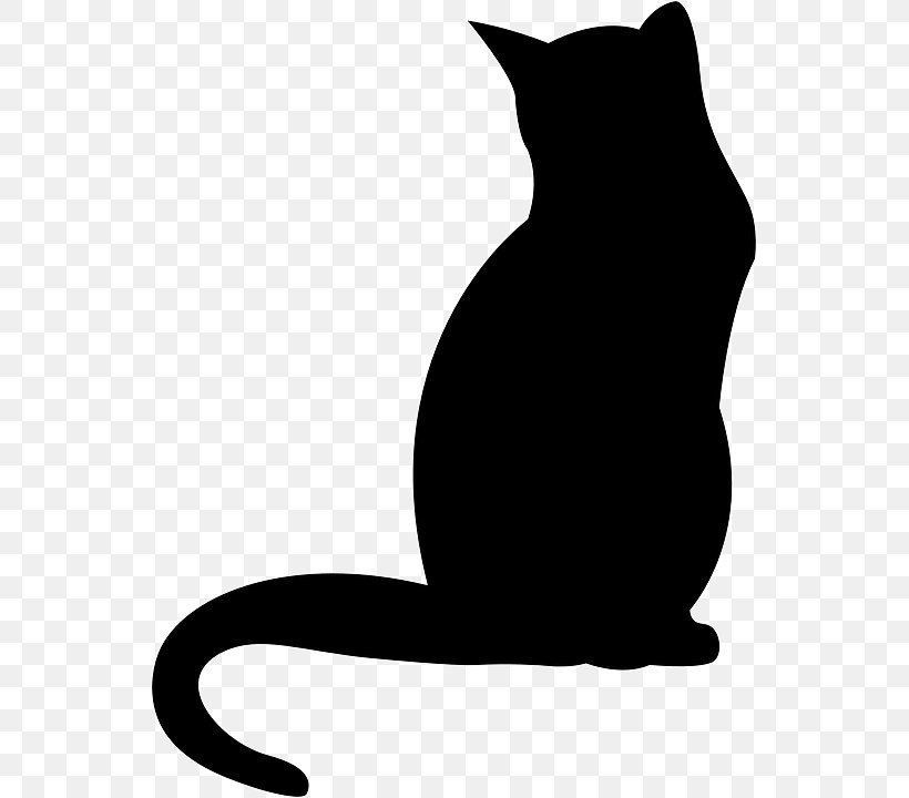 Black Cat Kitten Polydactyl Cat Clip Art, PNG, 547x720px, Cat, African Wildcat, Beak, Black, Black And White Download Free