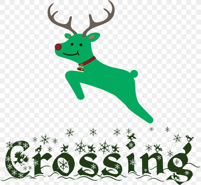 Deer Crossing Deer, PNG, 3000x2760px, Deer Crossing, Biology, Christmas Day, Christmas Ornament, Christmas Ornament M Download Free