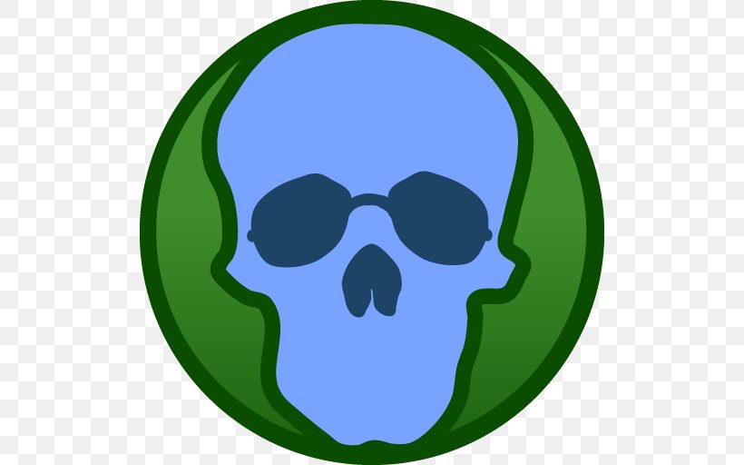 Skull Clip Art, PNG, 512x512px, Skull, Bone, Eyewear, Grass, Green Download Free