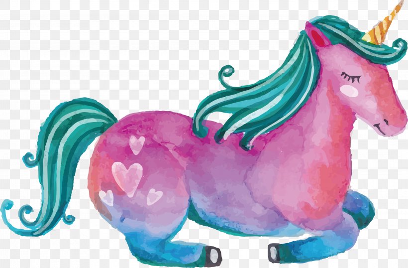 Unicorn Watercolor Painting Euclidean Vector, PNG, 4665x3065px, Unicorn, Color, Drawing, Fictional Character, Gratis Download Free