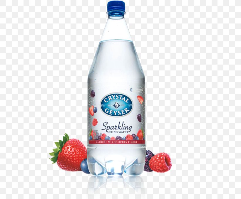 Mineral Water Carbonated Water Crystal Geyser Water Company Bottle, PNG, 500x678px, Mineral Water, Berries, Bottle, Bottled Water, Carbonated Water Download Free