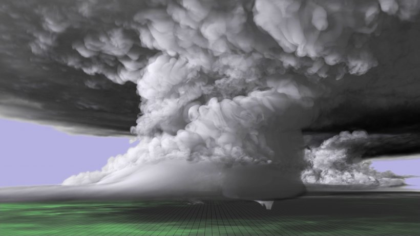 Tornado Supercomputer Thunderstorm Meteorology Simulation, PNG, 7000x3938px, Watercolor, Cartoon, Flower, Frame, Heart Download Free
