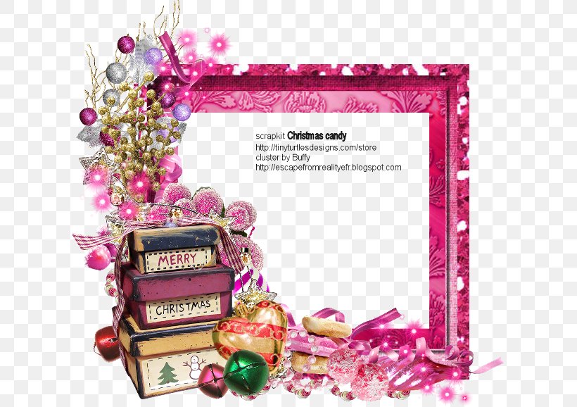 Christmas Picture Frames Gift Candy, PNG, 613x578px, Christmas, Candy, Gift, Magenta, Picture Frames Download Free