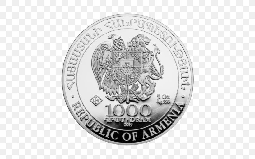 Noah's Ark Silver Coins Armenia Bullion Coin, PNG, 512x512px, Coin, Armenia, Badge, Brand, Bullion Download Free