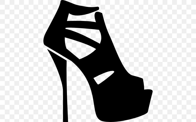 High-heeled Shoe, PNG, 512x512px, Highheeled Shoe, Autocad Dxf, Basic Pump, Black, Black And White Download Free