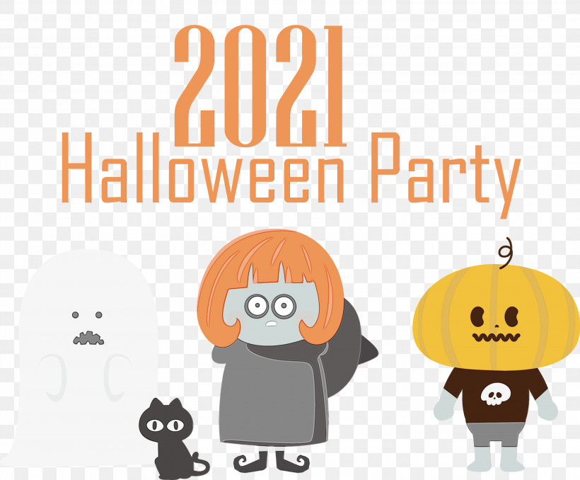 Trick Or Treat Free Co-ba Co-ba Koriyama Trick-or-treating Cat-like, PNG, 3000x2481px, Halloween Party, Catlike, Coba, Logo, Paint Download Free