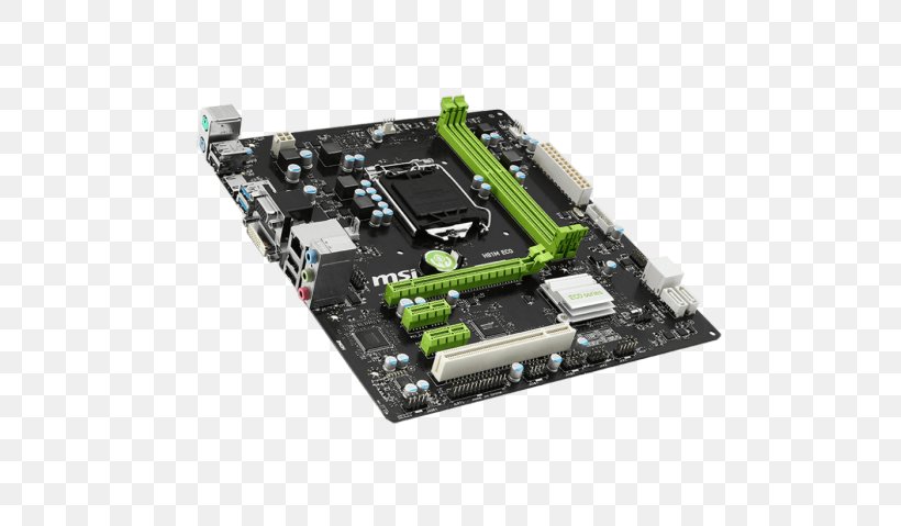 Intel LGA 1150 Motherboard MicroATX MSI H81M ECO, PNG, 599x479px, Intel, Atx, Computer Component, Computer Hardware, Cpu Socket Download Free
