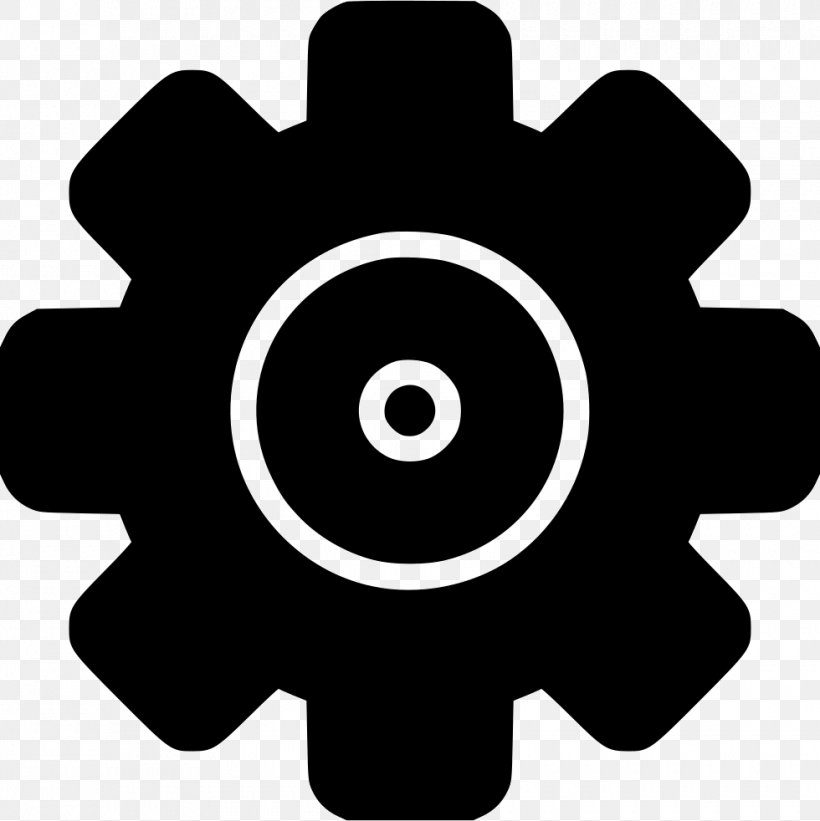 Black And White Logo Symbol, PNG, 980x982px, Gear, Black And White, Computer Software, Logo, Silhouette Download Free