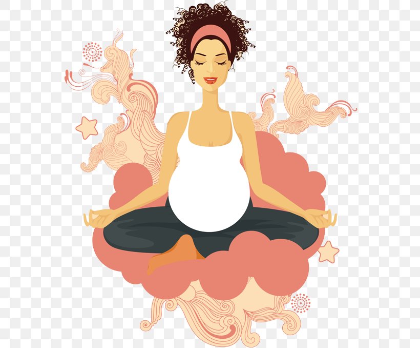 Pregnancy Yoga Prenatal Care Cartoon, PNG, 600x678px, Watercolor, Cartoon, Flower, Frame, Heart Download Free