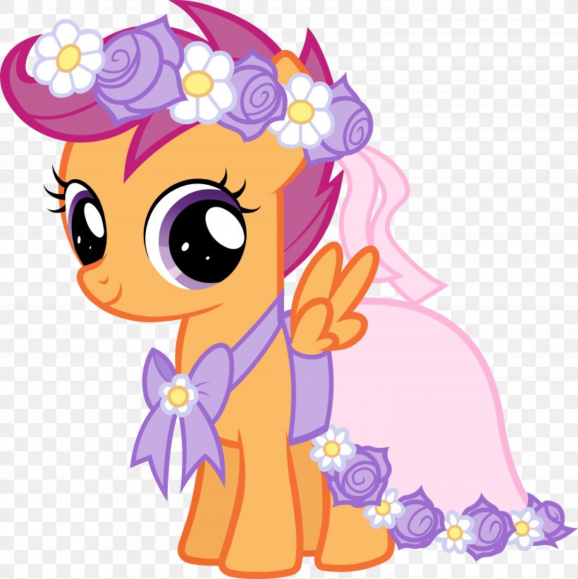 Scootaloo Rarity Pony Sweetie Belle Twilight Sparkle, PNG, 6000x6010px, Watercolor, Cartoon, Flower, Frame, Heart Download Free