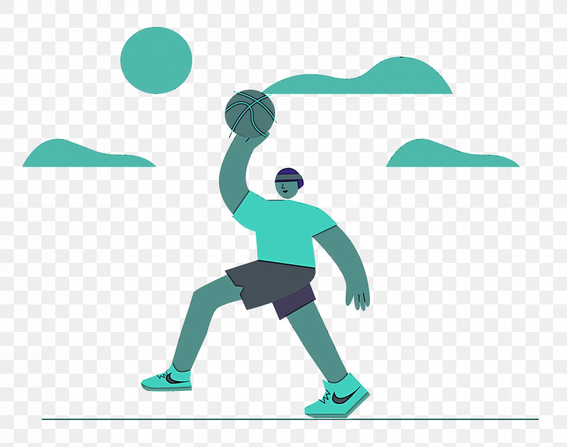 Basketball Outdoor Sports, PNG, 2500x1970px, Basketball, Behavior, Cartoon, Human, Joint Download Free