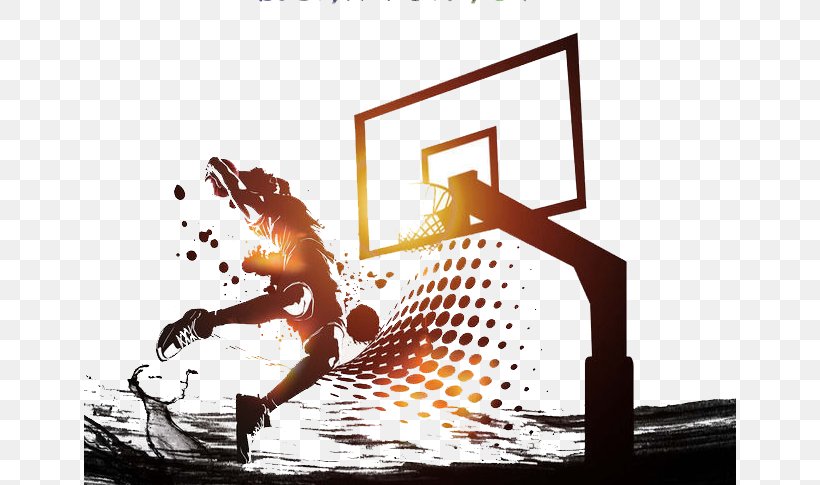 Basketball Player Wall Decal Sport, PNG, 652x485px, Basketball, Art, Backboard, Ball, Basketball Court Download Free