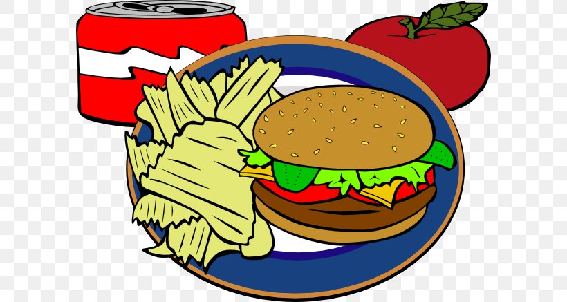 Hamburger Fish And Chips Hot Dog Soft Drink French Fries, PNG, 600x437px, Hamburger, Artwork, Cheeseburger, Cuisine, Drink Download Free