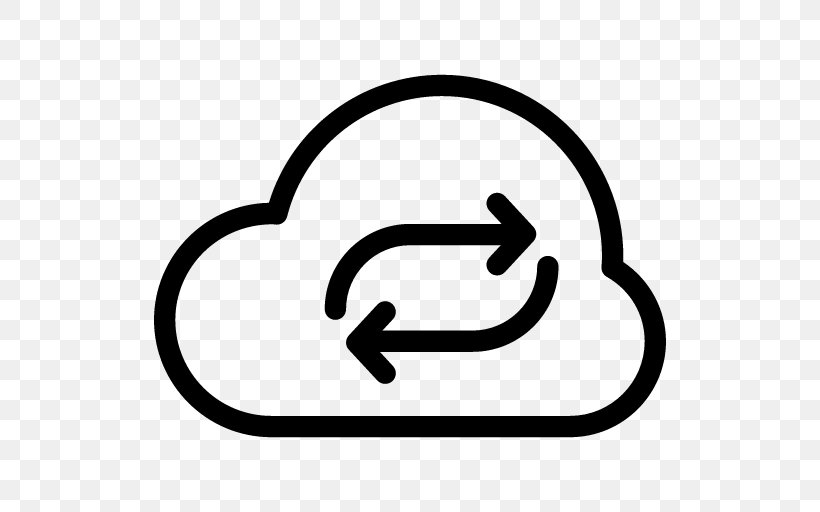 Cloud Computing, PNG, 512x512px, Cloud Computing, Area, Black And White, Box, Icloud Download Free