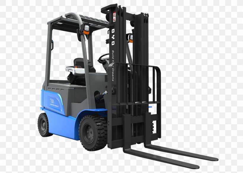 Forklift BYD Auto BYD K9 Electric Vehicle Toyota Material Handling, U.S.A., Inc., PNG, 1400x1000px, Forklift, Battery, Byd Auto, Byd K9, Cylinder Download Free
