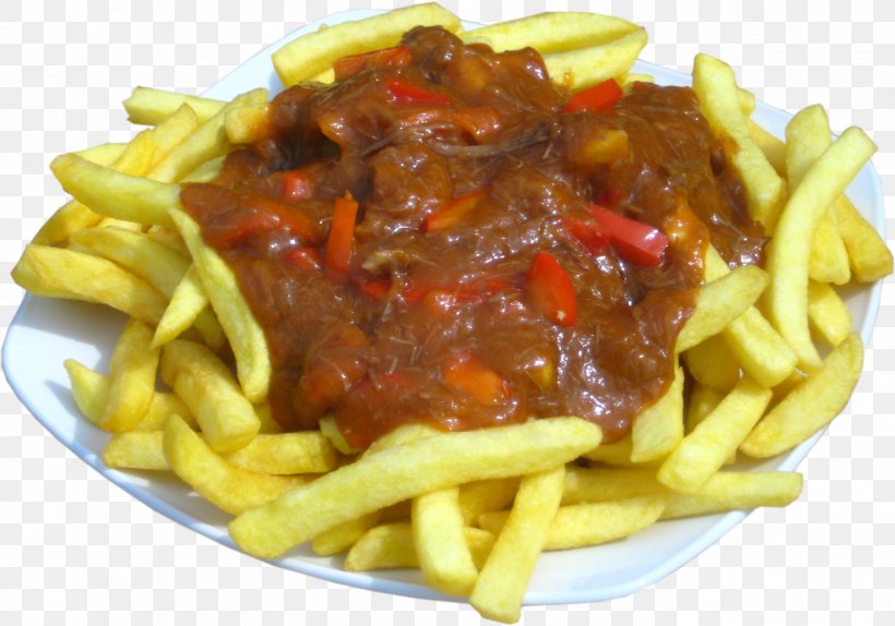 French Fries Poutine Steak Frites Currywurst Junk Food, PNG, 2731x1914px, French Fries, American Food, Canadian Cuisine, Cheese Fries, Cuisine Download Free