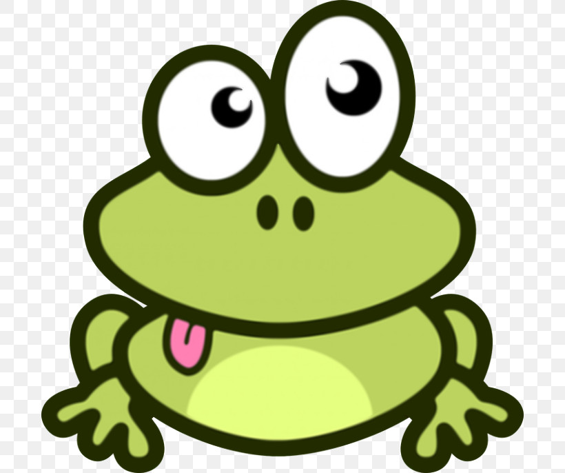 Green Frog True Frog Toad Cartoon, PNG, 700x686px, Green, Cartoon, Frog, Head, Hyla Download Free